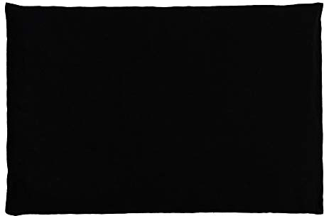 Almohada térmica de semillas 30x20cm negro | Saco térmico para microondas, horno, congelador | Cojín con semillas de grosella