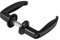 Amig - Aluminium Fenstergriff Modell 45 | Ergonomisches Design | 105 x 40 mm | Für Innen- und Außentüren | Widerstandsfähig gegen Rost und Korrosion | Schwarz | 45/55 mm Türbreite | Aluminium