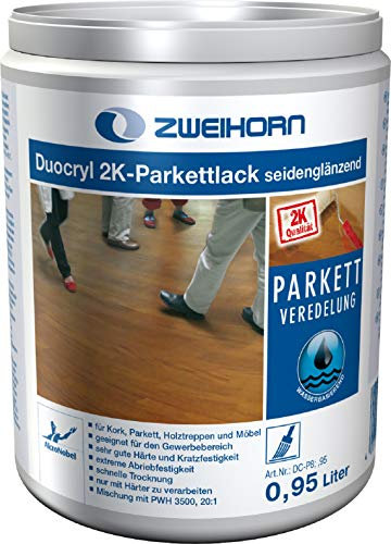 Tvåhöns Duocryl 2K-parkettlack DC-P 8 sidenlänsande (0,94 liter)