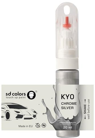 SD COLORS KY0 - Pennello per ritocchi in argento cromato, 20 ML, per riparazione graffi (solo vernice)