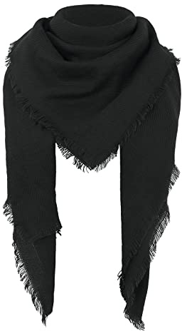 Womens Blanket Scarf Winter Warm Fashion Shawls Christmas Gifts Solid Black
