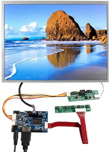 VSDISPLAY 12,1 Zoll 800x600 IPS LCD Bildschirm 450 Nits 4:3 Seitenverhältnis Industrie Ersatz Display Panel VS121T-002A mit Audio LCD Controller Board