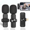 Microphone cravate sans fil, Plug-Play 2,4 G ultra faible retard intégré avec puce de réduction du bruit pour enregistrement vidéo, entretien, podcast, Vlog, YouTube