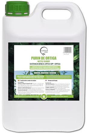 GREEN GOF Brennnesseljauche Brennessel- Konzentrat, 5L. Insektizid, Fungizid, Akarizid zur Pilzbekämpfung und zur Korrektur von Eisen(III)-Chlorose.