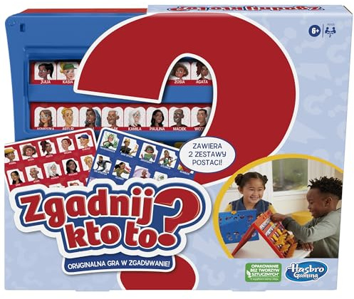 Gissa vem som är ett originellt gissningsspel för barn från 6 år för 2 spelare, polsk version