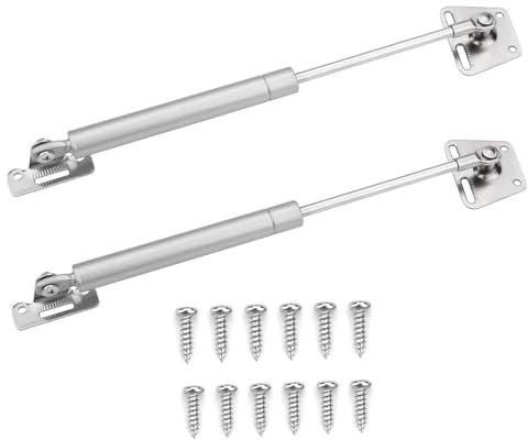 2 bisagras de apoyo de resorte de gas, 200 N/44,09 lb/20 kg, amortiguador de gas hidráulico, amortiguador para armarios de puerta, armarios de cocina, estanterías