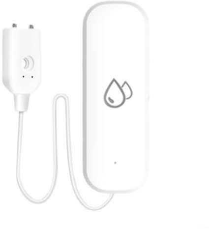 Sensor de inmersión de agua, alarma de fugas de agua, alarma de fugas de agua inteligente para el hogar, sensor de inmersión WiFi para Tuya con control de aplicación y sincronización (1 unidad)
