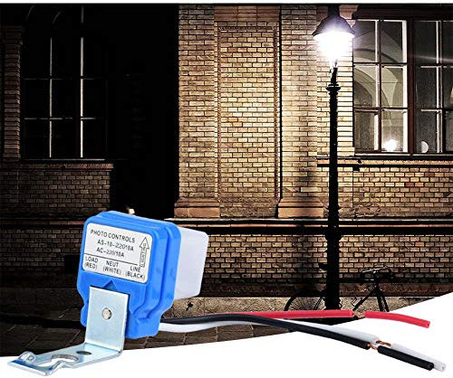 Capteur de Contrôle de la Lumière, Interrupteur Automatique Marche/arrêt, Rue AC 12V 24V 10A, Photocommutateur, éclairage des Parcs et des Autoroutes (220V)
