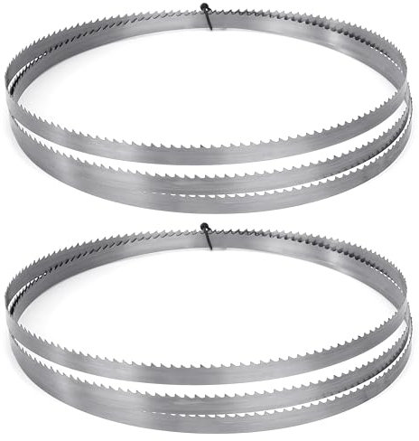 Tunejoy Hojas Sierra de Cinta 1790 x 9,5 x 0,35 mm 6TPI SK5 Hojas de Sierra de Cinta para Cortar Madera Plastico 2 Piezas