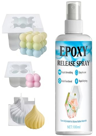 Candle Mold Release Spray,100ml Smooth Removal Agent - Professional Wax Demolding Spray,for Women Beginner Adults Home Studio Candle Wax