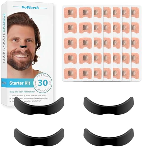 Magnetic Nose Strip, Magnetic Nasal Strips for Breathing (60 Pcs) - Snoring Aids for Men and Women, Nose Strips Anti Snoring Devices, Helps Reduce Snoring & Improve Sleep Quality