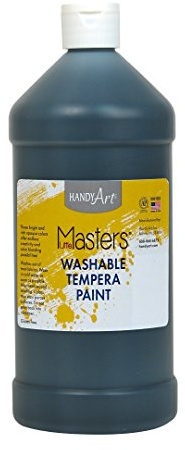 Handy Art Little Masters Washable Paint 32 ounce, Black
