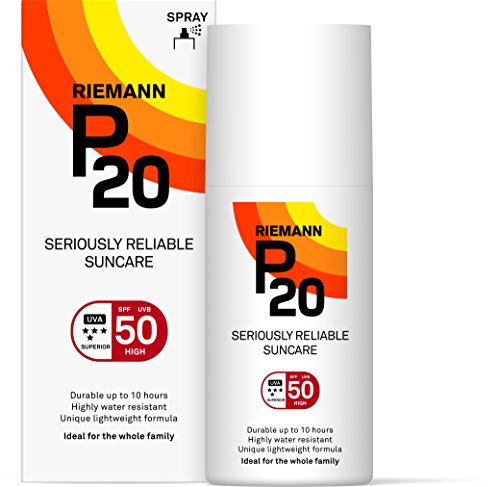 Riemann P20 Sunscreen SPF50 Spray 200ml | Long Lasting UVA & UVB Protection for up to 10 hours | Highly Water Resistant