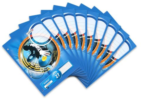 Landré Schulblock A4 liniert, Lineatur 27, 50 Blatt, 70 g/m², 10 Stück