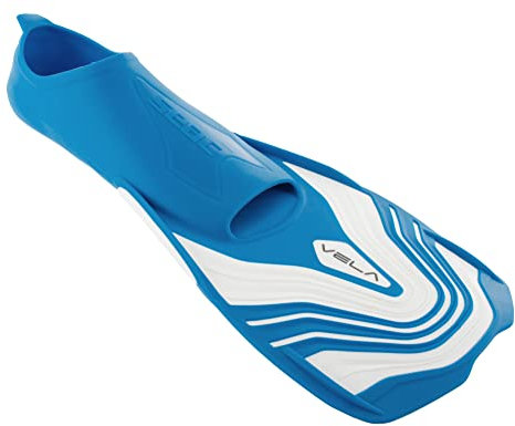 SEAC Vela Pinne Corte da Nuoto e Snorkeling Unisex Adulto Azzurro 32-33