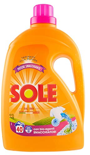 Sole Detersivo Lavatrice 40 Lavaggi, Detersivo Lavatrice 2L Potere Smacchiante