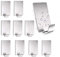 Haken Selbstklebend, 10 Stück Handtuchhalter Wandhaken Klebehaken Selbstklebend aus Edelstahl, Ohne Bohren, Rostfrei, Ideal für Bad Toilette Küche Büro, Silber