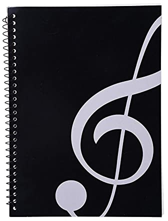KingPoint Blank Sheet Music Notebook 50 Pages Music Sheet Spiral Notebook Music Writing Notebook, Piano Note Book Accessories (High Note Notebook)