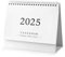 Tischkalender, Tischkalender 2024-2025 19x16cm Akademischer Jahreskalender zum Aufklappen Gültig von Juli 2024 bis Dezember 2025 für Schule Büro und Zuhause (Weiß)