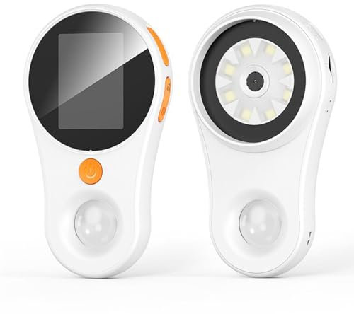 Handy Mikroskop, 500-fache Vergrößerung, 2 MP 1920 x 1080P HD Handheld Taschenmikroskop mit Bildschirm, Tragbares Mini Mikroskop mit 8 LED-Leuchten (Weiß)