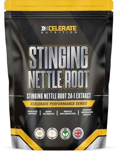 Stinging Nettle Root 12,000mg 24:1 Extract Capsules - Organic & Vegan Support for Prostate Health, Inflammation Relief & Immune Support | Non-GMO, No Additives by XCelerate Nutrition (90 Capsules)
