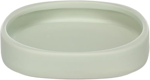 Flamingo Gamelle pour la Nourriture et l'eau Zara Vert 100ml – pour Chat ou Petit Chien – en Céramique Émaillée – Design Élégant et Minimaliste – pour Eau ou Nourriture – Facile à Nettoyer et Stable