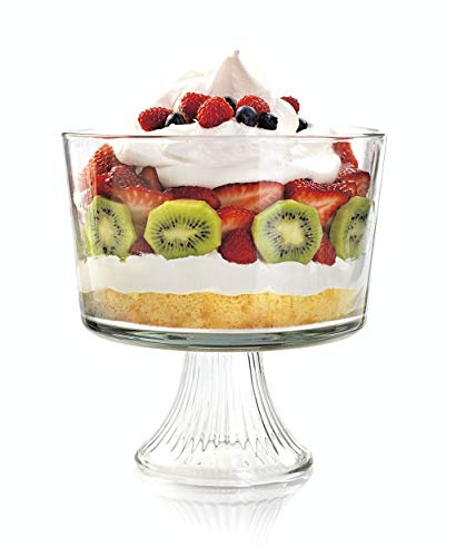 Anchor Hocking Monaco Glass Trifle Bowl, 104 oz