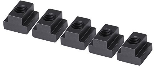 T Slot Nuts 5pcs/ Black Oxide Finish T Slot Nuts Fit Into T-Slots in Machine Tool Tables Woodworking