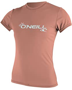 O'Neill våtdräkter dam Wms basic skins kortärmad sol skjorta utslag väst, lätt grapefrukt, S UK