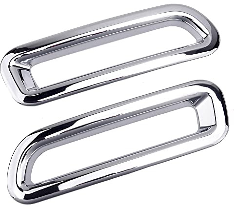 KDABJD Car Fog lamp Cover,ABS Paste Type Chrome Wear-Resistant Car Fog lamp Cover,Car Modification,for Suzuki Vitara 2015-2019