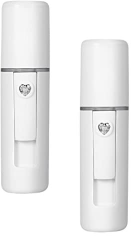 FOMIYES 2pezzi Nebulizzatore Per Viso Portatile Umidificatore Spray Nano Face Mist Sprayer Per Idratazione Della Realizzato in Materiale Abs Sicuro