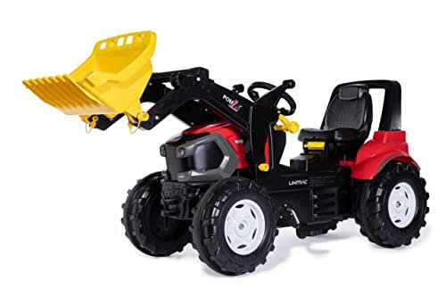 Rolly Toys Trettraktor/Tretfahrzeug rollyFarmtrac Premium Lindner, FL (für Kinder von ca. 3-8 Jahren, mit Frontlader, Überrollbügel und Flüsterlaufreifen) 730117