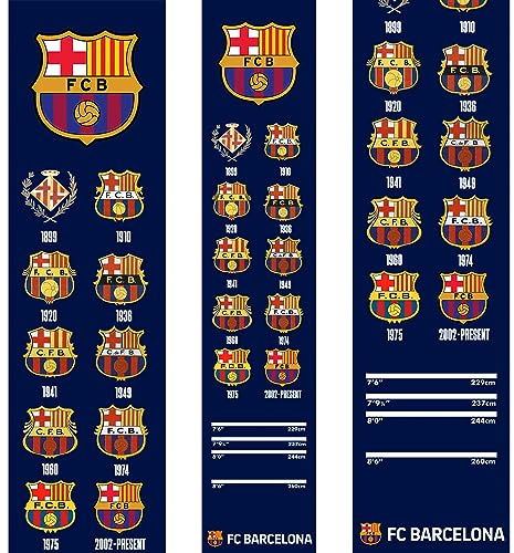 Officially Licensed FC Barcelona Carpet Darts Mat Barca Football Club Oche, Retro (BX235)