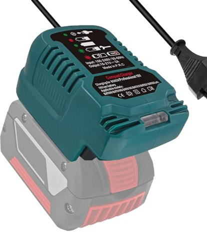 JJXNDO Akku Ladegerät Ersatz für Bosch Professional 18V System Akku GBA Ladegerät GAL kompatibel mit für Bosch 18 Volt Akku BAT607 BAT614 BAT614G BAT622 BAT609 BAT618