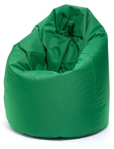 Ecopuf - Sako Pouf Fåtölj Utomhus - Sittsäck barnrum - Snygg Tyg-Sittsäck - Avslappnande fåtölj - Heminredning - Fåtölj Storlek L - 70x110cm - Grön Nc20
