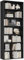 FirFurd Bücherregal, Regal mit 7 Fächern, Bücherschrank, Standregal, Aufbewahrungsregal, für Wohnzimmer Büro Schlafzimmer, 209,5 x 60 x 23,5 cm, schwarz