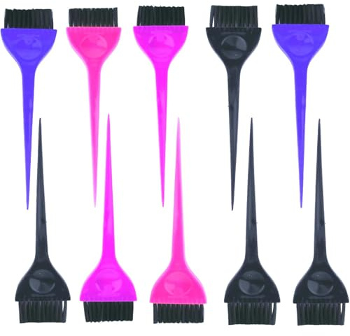 10 Pcs Hair Coloring Dye Brush Set Salon Hair Color Application Brush Tinting Comb Tool Kit for Salon Use and Home DIY(4 Colors)
