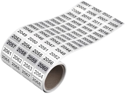 Chiffres Autocollants, 0001 à 2000 autocollants d'étiquettes de numéros consécutifs, autocollants de numéros d'inventaire étanches pour la classification du stockage des stocks (2001-4000)