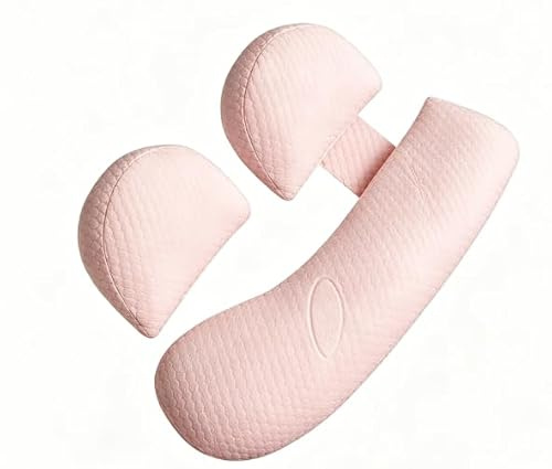 7CDXD Pregnancy Pillow for Sleeping,Maternity Pillow for Pregnant Women, Detachable and Adjustable Double Wedge with Pillow-Green