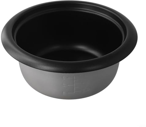 Entgoinggo Pentola interna di ricambio per cuociriso elettrico con rivestimento antiaderente in lega di alluminio, accessorio da cucina per cucinare (1,5 L)