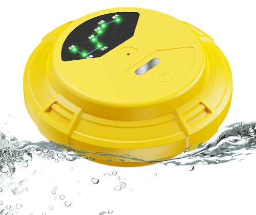 Aireador flotante para estanques | Compacto recargable 1800 mAh – Aireadores para estanques al aire libre – para lagos, bañeras, jardín, exterior, decoración terraza césped