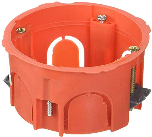 Zenitech - Lot 5 boîtes placo Ø65x40mm appareillage vis et griffes - Rouge