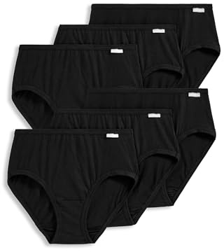 Jockey Women's Underwear Elance Hipster - 6 Pack, Black, 7
