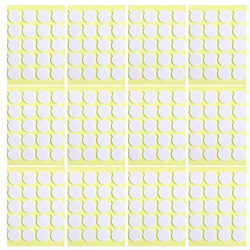 OWLKELA 240pcs Candle Wick Stickers, Heat Resistance Double-Sided Stickers with The Little ‘‘Tail’’, Adhere Steady in Hot Wax Stickers for Candle Making