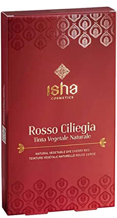 isha cosmetics - Hennè Rosso Ciliegia 100g – Tinta in Polvere Vegetale e Naturale