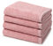 Ross - 4 teiliges Frottier-Set - Vita (4 X Handtuch im Set) - 520 g/m2 - Baumwolle - Walkfrottee - saugstark - weich und flauschig - Altrosa