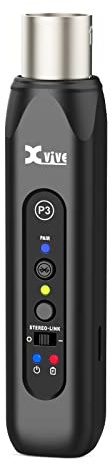 Xvive P3 Wireless XLR Bluetooth Receiver, Bluetooth Adapter for Speakers, Audio Mixer, PA Systems, DJ Systems,Rechargeable