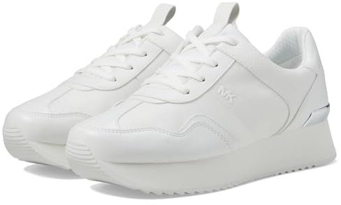 Michael Kors Damen Raina Trainer Sneaker, Optic White, 39.5 EU