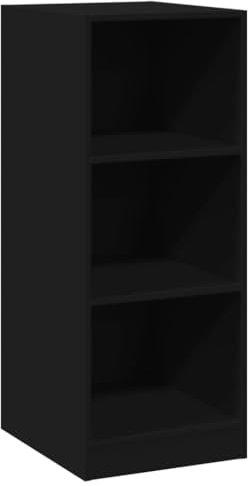vidaXL Kleiderschrank, Garderobenschrank mit Stauraum, Hochschrank für Schlafzimmer, Dielenschrank Schrank, Modern, Schwarz Holzwerkstoff