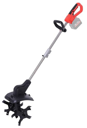 CISSIYOG Motoazada Eléctrica Compatible con Makita 18V-21V Batería, Motoazada Eléctrica para jardín y césped con 22 cm de Profundidad de Trabajo, 30 cm de Ancho de Trabajo (batería no incluida)